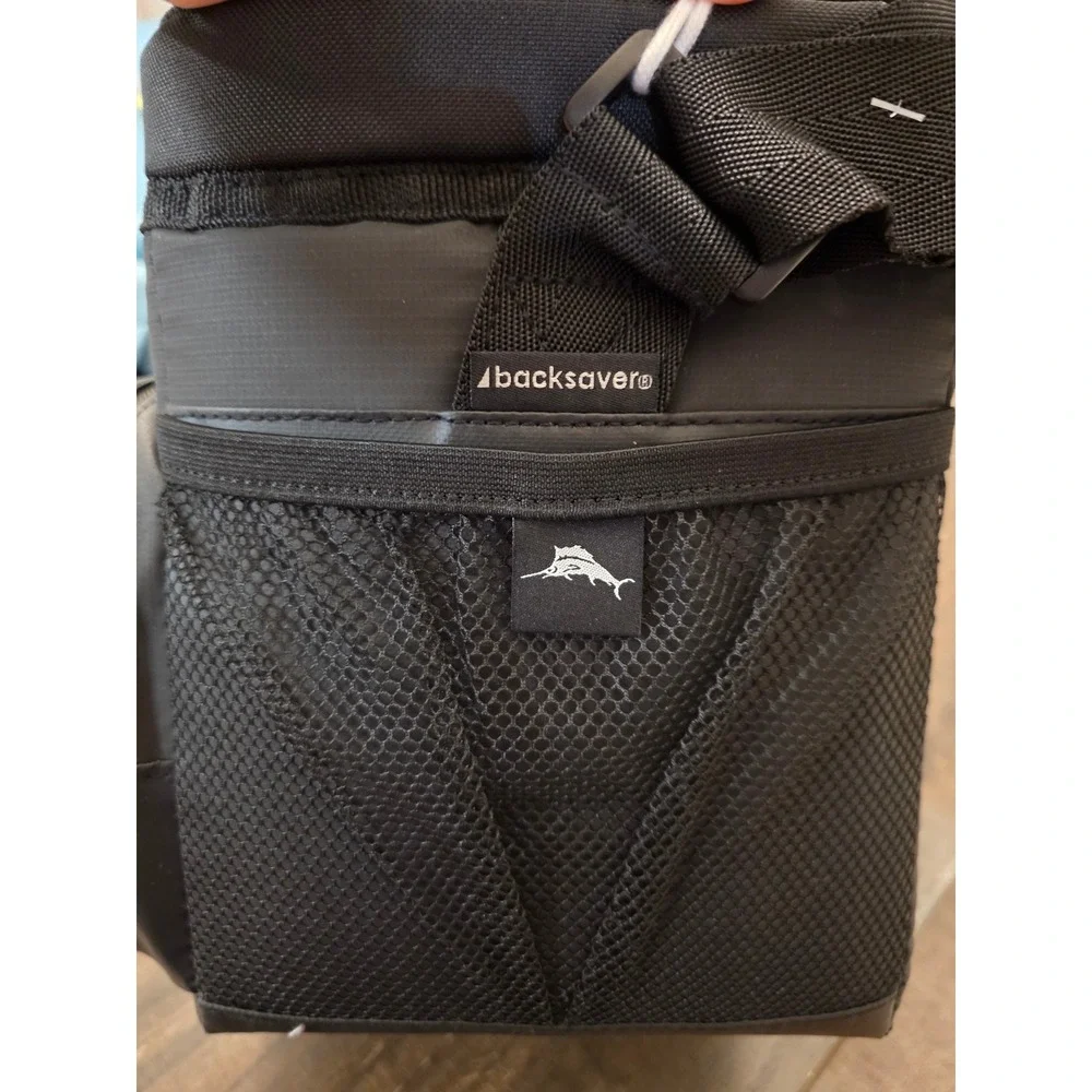 Tommy Bahama Zipperless Coldlok 9 Can Lunch Box Cooler American Flag Black NWT